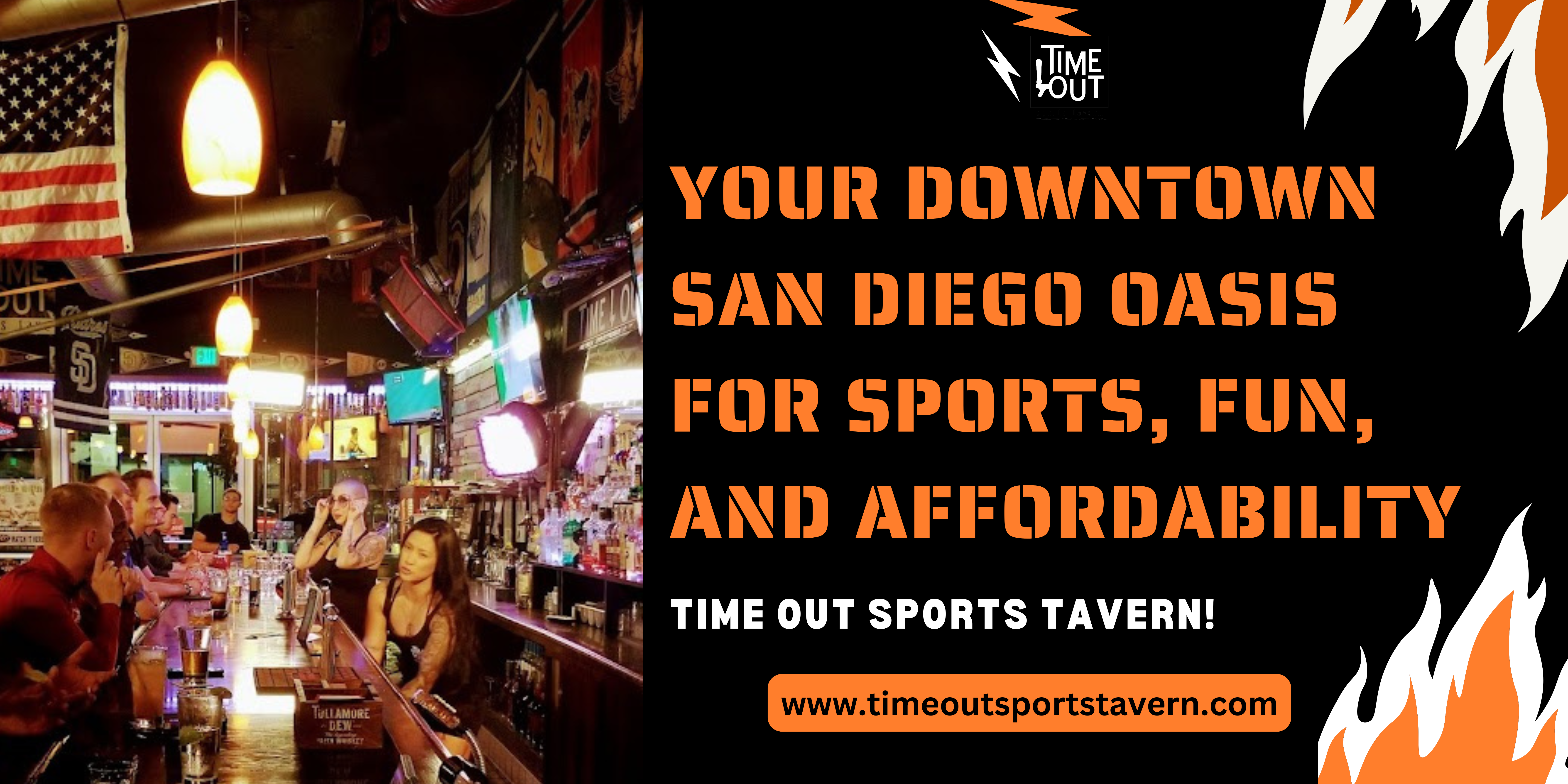 Your Downtown San Diego Oasis for Sports, Fun, and Affordability: Welcome to Time Out Sports Tavern!